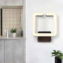 DecorBites™ Modern LED Aluminum Wall Sconce in Warm/White/Natural Light - Square Coffee Design