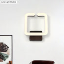 DecorBites™ Modern LED Aluminum Wall Sconce in Warm/White/Natural Light - Square Coffee Design