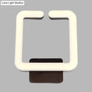 DecorBites™ Modern LED Aluminum Wall Sconce in Warm/White/Natural Light - Square Coffee Design