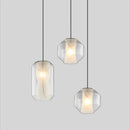 Modern led glass marble pendant light for dining room