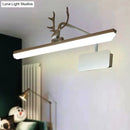 DecorBites™ Modern LED Metal Vanity Wall Lamp with Antlers Arm in White/Natural Light - 17"/20.5"/28" Wide