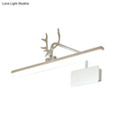 DecorBites™ Modern LED Metal Vanity Wall Lamp with Antlers Arm in White/Natural Light - 17"/20.5"/28" Wide