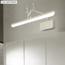 DecorBites™ Modern LED Metal Vanity Wall Lamp with Antlers Arm in White/Natural Light - 17"/20.5"/28" Wide