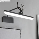 DecorBites™ Modern LED Metal Vanity Wall Lamp with Antlers Arm in White/Natural Light - 17"/20.5"/28" Wide