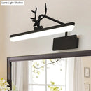 DecorBites™ Modern LED Metal Vanity Wall Lamp with Antlers Arm in White/Natural Light - 17"/20.5"/28" Wide