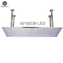 Modern led rainfall shower head – bathroom color changing luxury