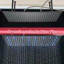 Modern led rainfall shower head – bathroom color changing luxury