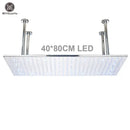 Modern led rainfall shower head – bathroom color changing luxury