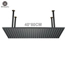 Modern led rainfall shower head – bathroom color changing luxury