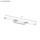 DecorBites™ Modern LED Rectangular Acrylic Vanity Wall Light - White/Warm Light