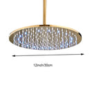 Modern led round gold shower head bathroom crystal droplet design