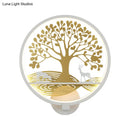 DecorBites™ Modern LED Tree Wall Lamp-Metal Mounted, Black/White, Bedside Mural Light with Warm/White Glow