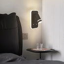 Modern led wall sconce with usb charging port – bedroom reading light