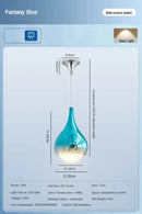 Modern led water droplet ceiling chandelier bedroom pendant light