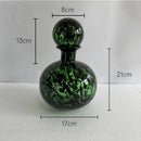 Modern leopard texture glass vase black & white dining room decanter