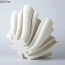 Modern light blue bud shape ceramic vase living room coral decor