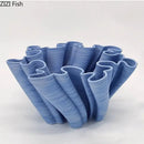 Modern light blue bud shape ceramic vase living room coral decor