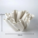 Modern light blue bud shape ceramic vase living room coral decor