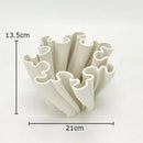 Modern light blue bud shape ceramic vase living room coral decor