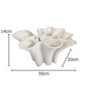 Modern light blue bud shape ceramic vase living room coral decor