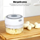 Modern light blue electric food chopper kitchen garlic masher