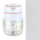 Modern light blue electric food chopper kitchen garlic masher