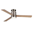 Modern light brown 40 inch led ceiling fan with remote control bedroom