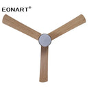 Modern light brown 40 inch led ceiling fan with remote control bedroom
