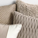 Modern light coffee patchwork pillow covers living room decor