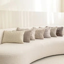 Modern light grey coffee texture cushion covers living room decor