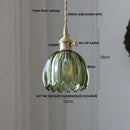 Modern lime & teal bubble glass ball pendant light – living room