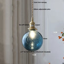 Modern lime & teal bubble glass ball pendant light – living room