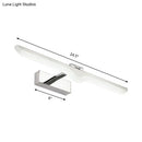 Modern linear acrylic nickel finish wall sconce – bathroom light