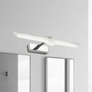 Modern linear acrylic nickel finish wall sconce – bathroom light