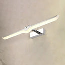 Modern linear acrylic nickel finish wall sconce – bathroom light