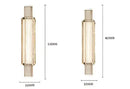 Modern luxe gold crystal glass wall lamp bedroom sconce set
