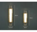 Modern luxe gold crystal glass wall lamp bedroom sconce set