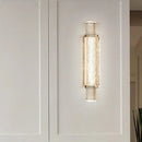 Modern luxe gold crystal glass wall lamp bedroom sconce set