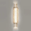 Modern luxe gold crystal glass wall lamp bedroom sconce set