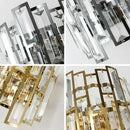 Modern luxury black crystal led wall lamp for living room
