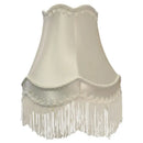 Modern luxury cream fringed cloth lampshade bedroom lace decor