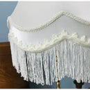 Modern luxury cream fringed cloth lampshade bedroom lace decor