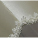 Modern luxury cream fringed cloth lampshade bedroom lace decor