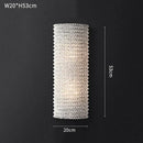 Modern luxury crystal circle chandelier living room pendant light