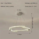 Modern luxury crystal led chandelier – foyer pendant light