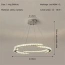 Modern luxury crystal led chandelier – foyer pendant light