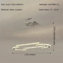 Modern luxury crystal led chandelier – foyer pendant light