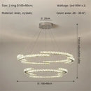 Modern luxury crystal led chandelier – foyer pendant light