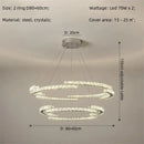 Modern luxury crystal led chandelier – foyer pendant light
