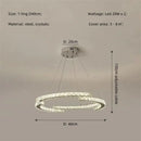Modern luxury crystal led chandelier – foyer pendant light